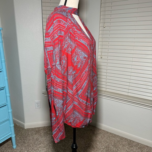 Free People Walking on a Dream cut out choker tunic top - Size M - Picture 5 of 13